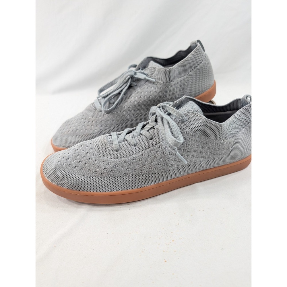 Suavs The Zilker Knit Navy Gray Mesh Shoe Lace-Up Sneakers Men's 13